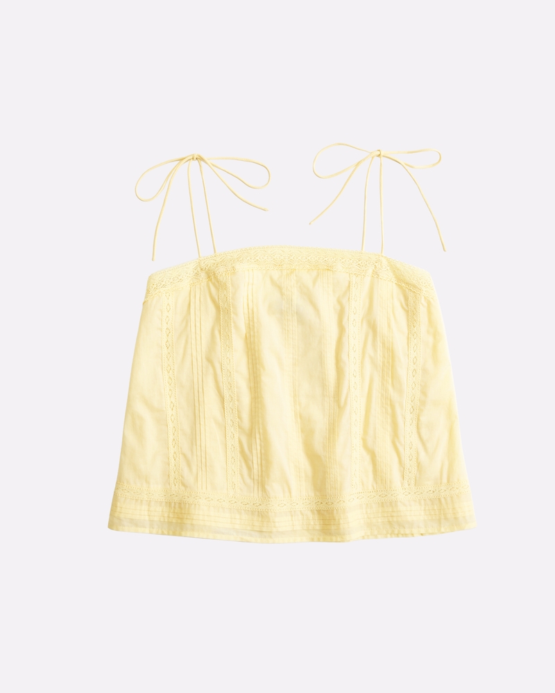 Lace-Trim Tie-Strap Cami 상세 이미지 6