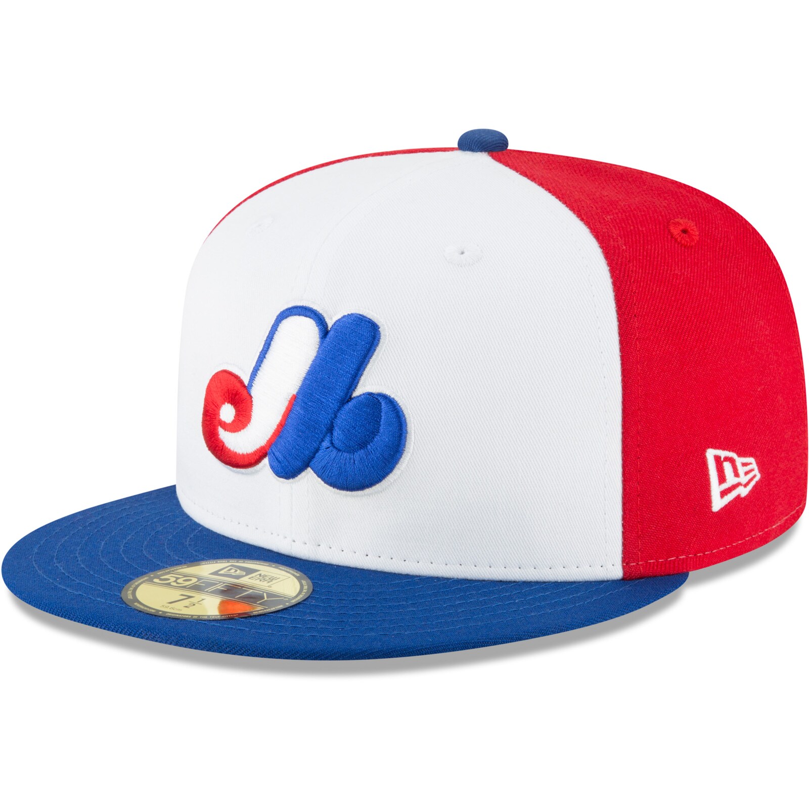 남성용 몬트리올 엑스포스 New Era 화이트 쿠퍼스타운 컬렉션 울 59FIFTY 피티드 모자