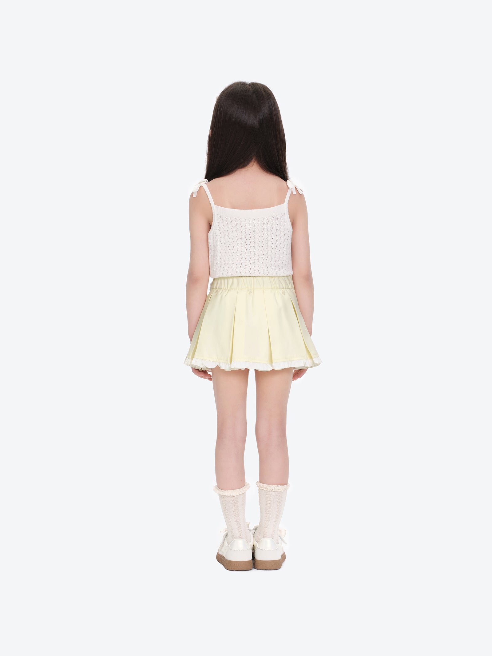 BabyBear 플리츠 스커트 옐로우 상세 이미지 4