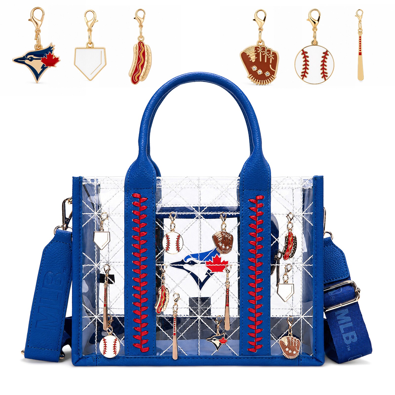 Toronto Blue Jays Montana West 참장식 휩스티치 토트백 상세 이미지 8