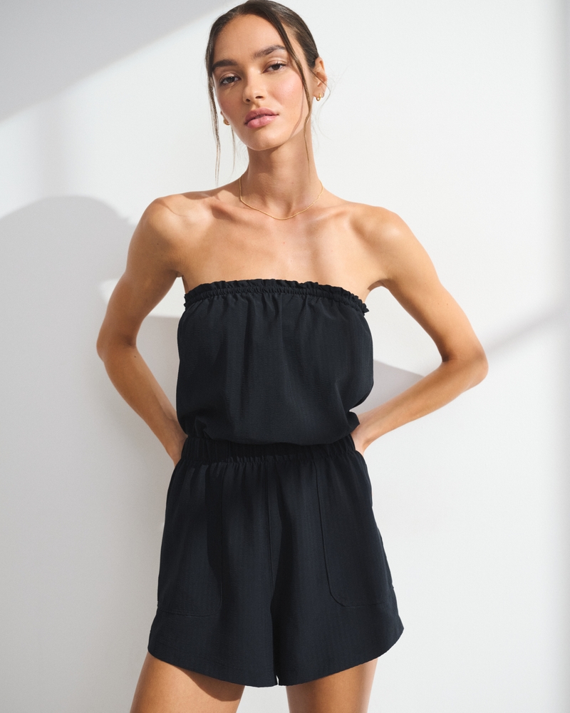 YPB On The Go Seersucker Romper 상세 이미지 2