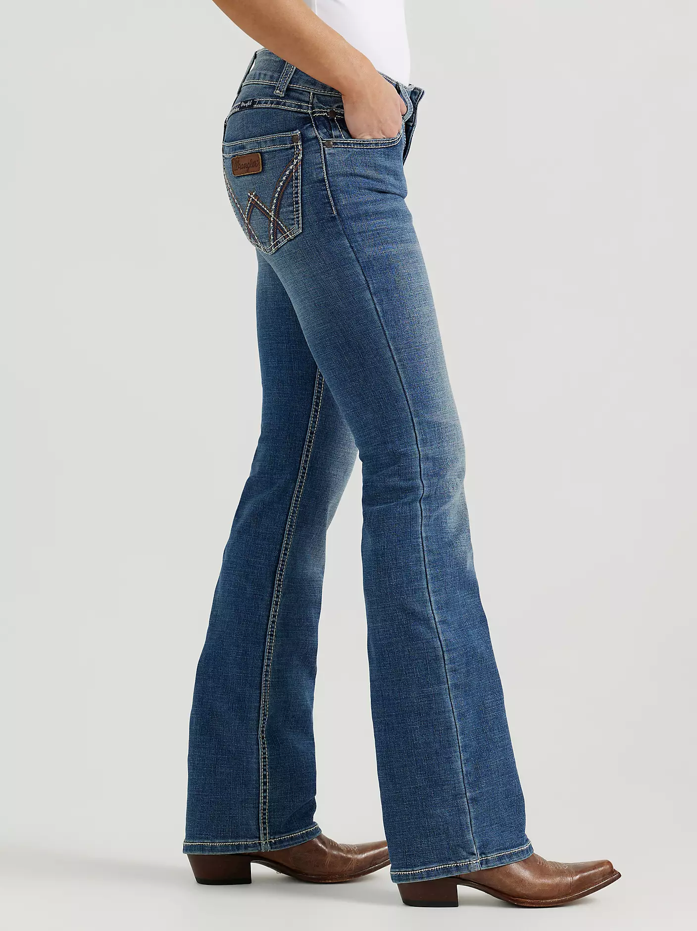여성용 Wrangler 레트로® 메이 데드우드 진 상세 이미지 3