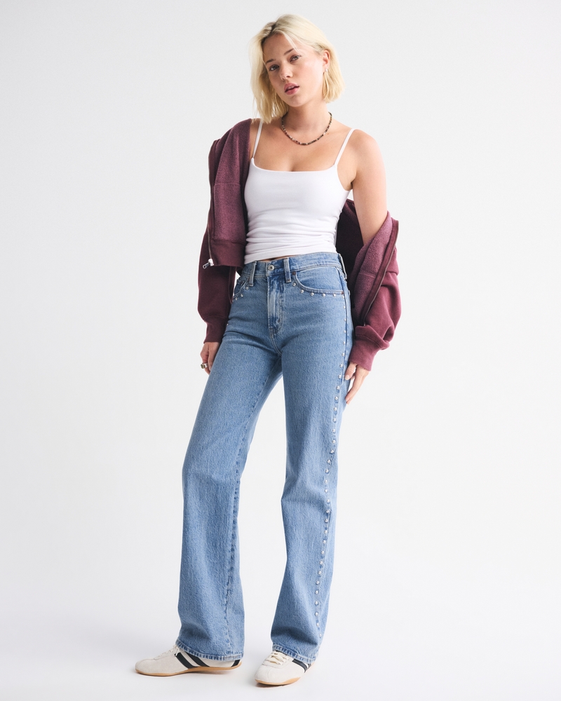 High Rise 90s Relaxed Studded Jean 상세 이미지 2