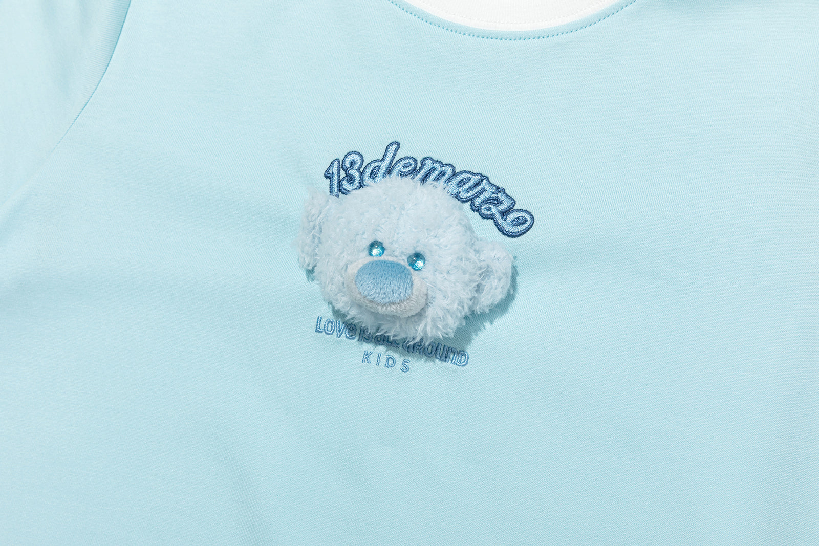 BabyBear 라운드넥 티셔츠 블루 상세 이미지 8