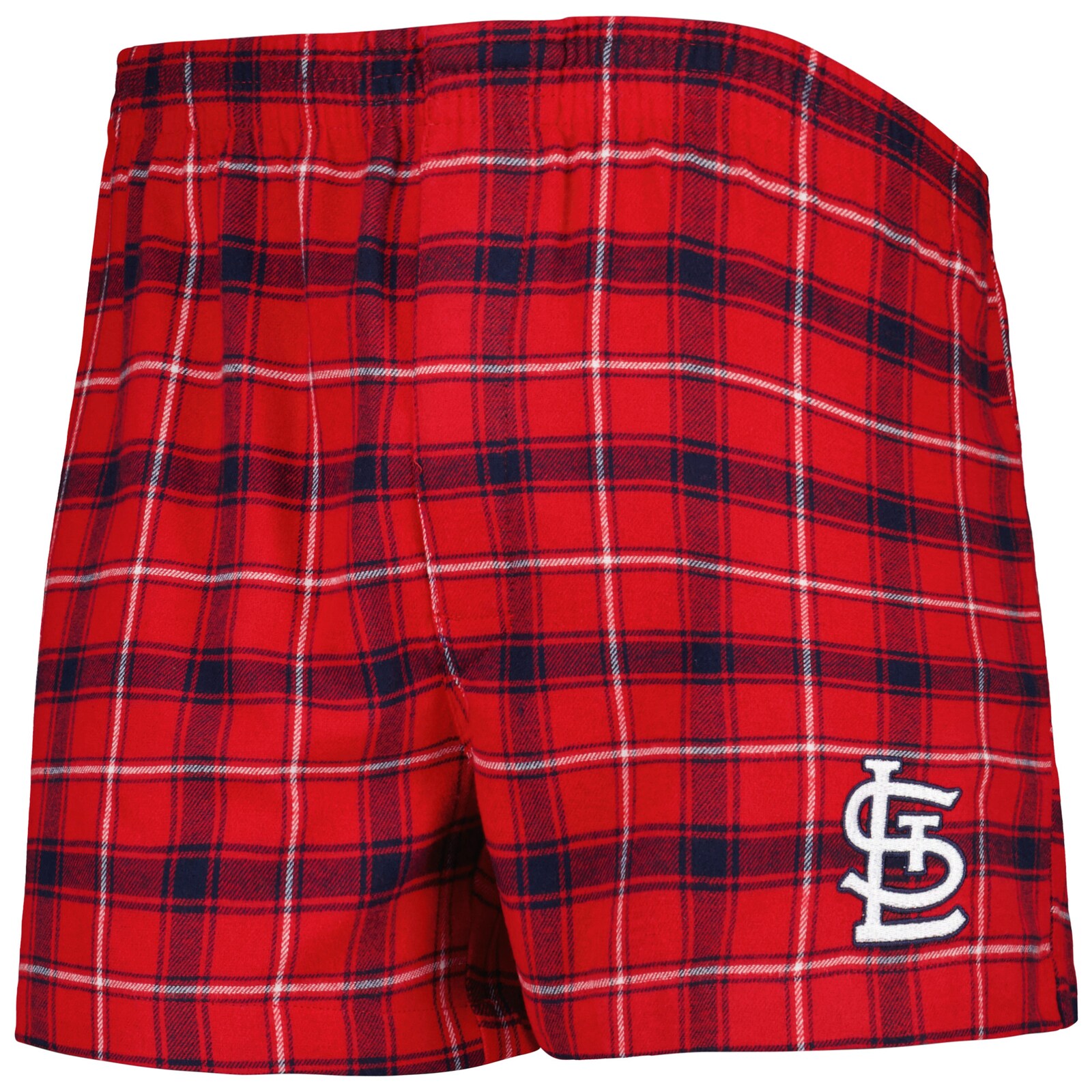 남성용 St. Louis Cardinals Concepts Sport 레드/네이비 Ledger 플란넬 복서 상세 이미지 3