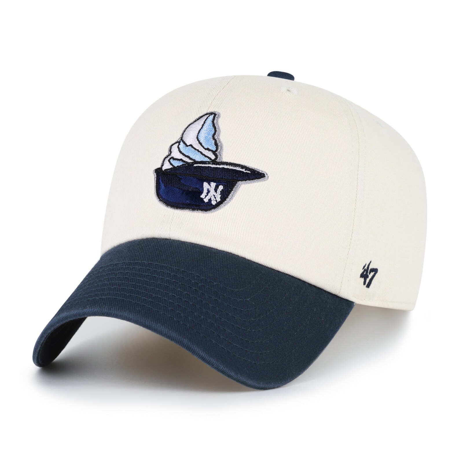 남녀공용 New York Yankees '47 내추럴 싱글 스월 아이스크림 헬멧 2.0 클린 업 조절식 모자 상세 이미지 3