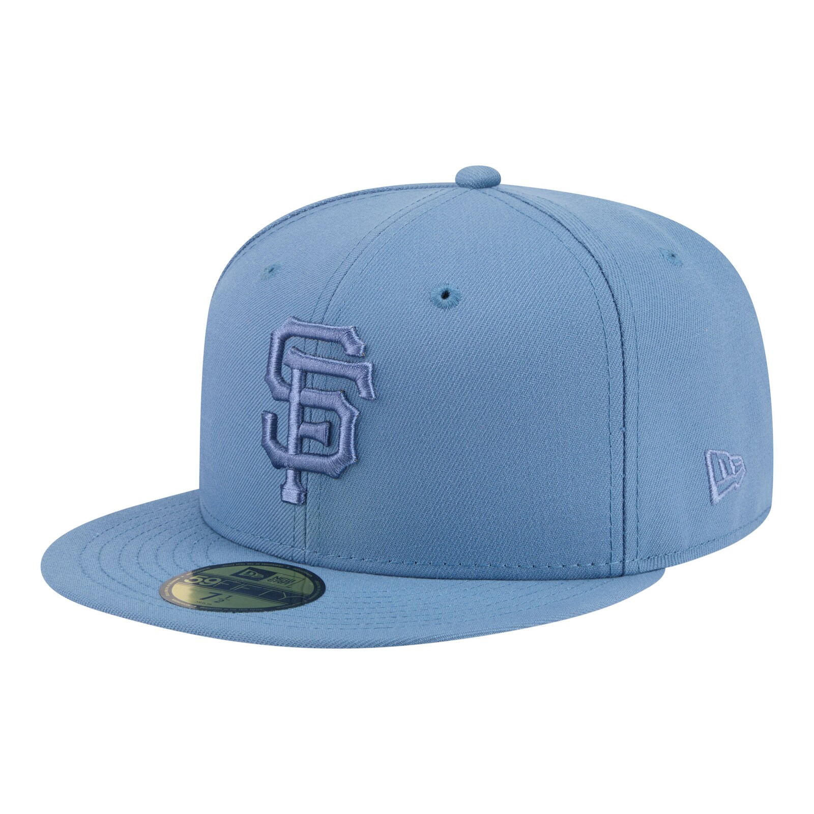 남성용 샌프란시스코 자이언츠 New Era 블루 컬러 팩 59FIFTY 피티드 모자 상세 이미지 2