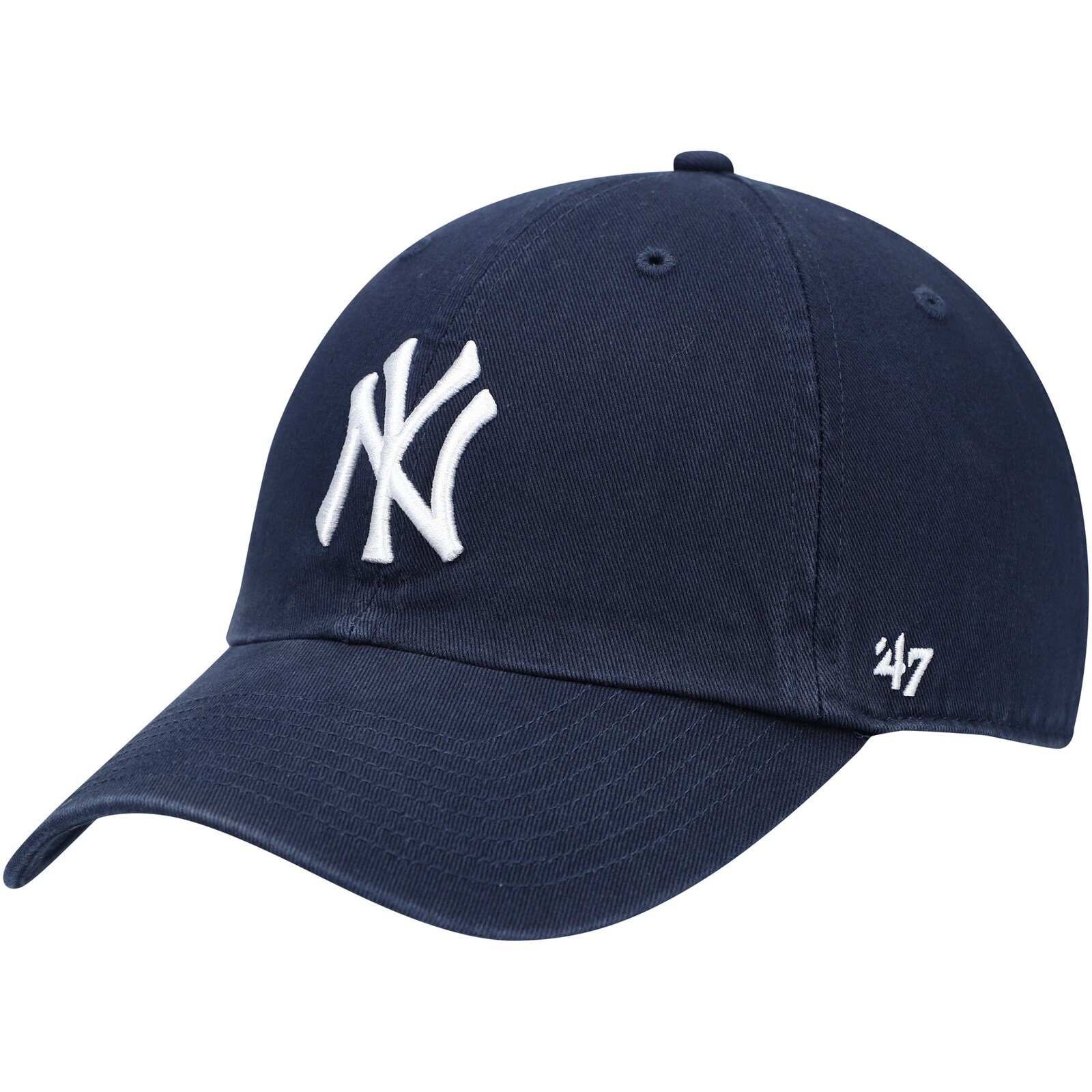 남성용 New York Yankees '47 네이비 Clean Up 조절식 모자