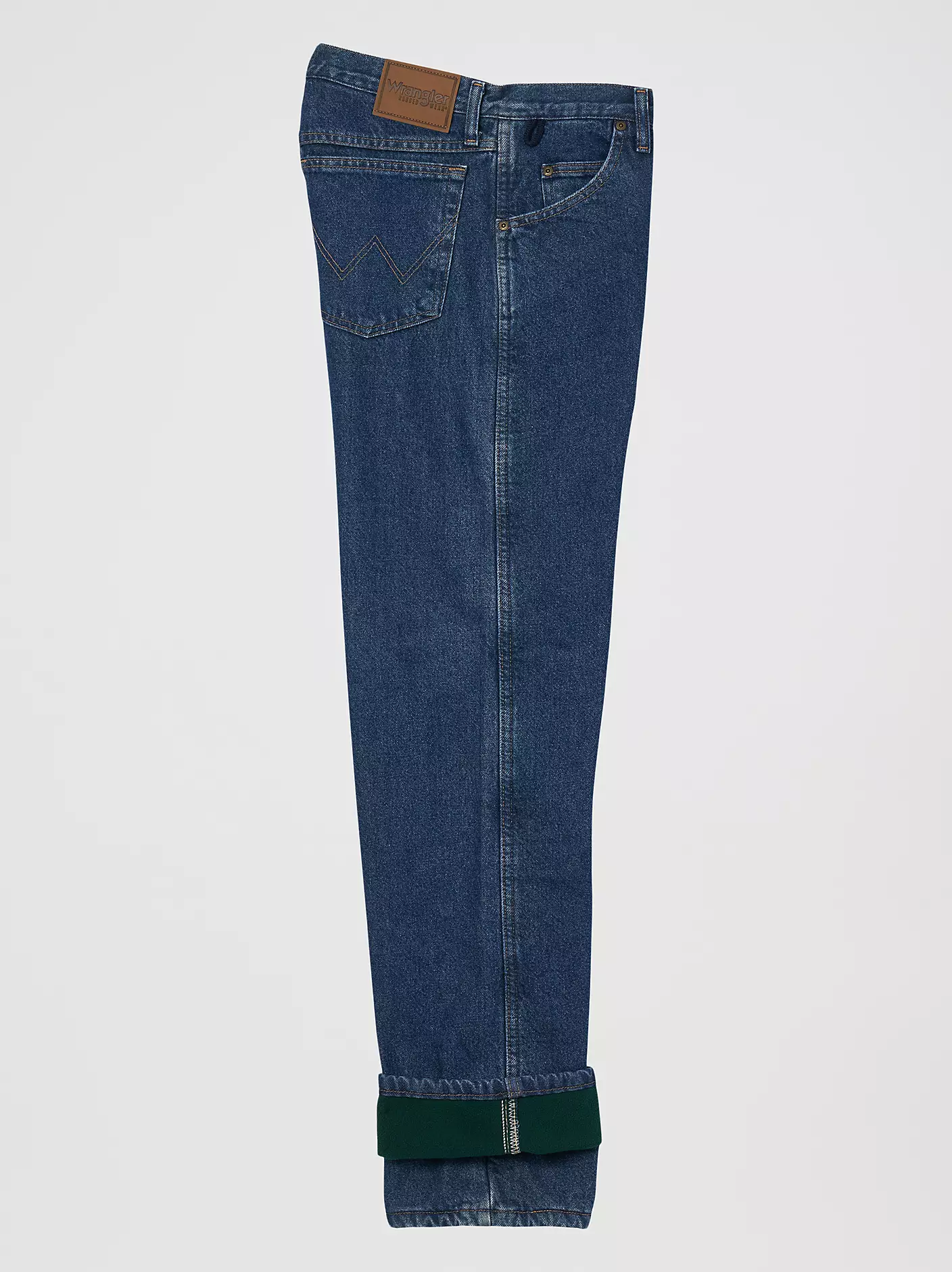 Rugged Wear® 스톤워시 후리스 안감 릴랙스 핏 청바지 상세 이미지 8