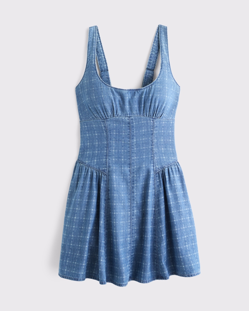 A&F Bra-Free Dylan Chambray Mini Dress 상세 이미지 7
