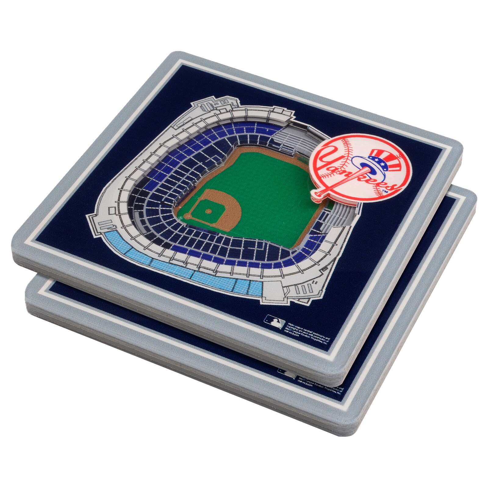 New York Yankees IDNA 블루 3D StadiumViews 코스터 상세 이미지 2