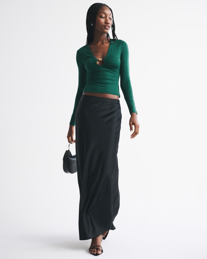 Bra-Free Hardware Long-Sleeve Top 상세 이미지 2