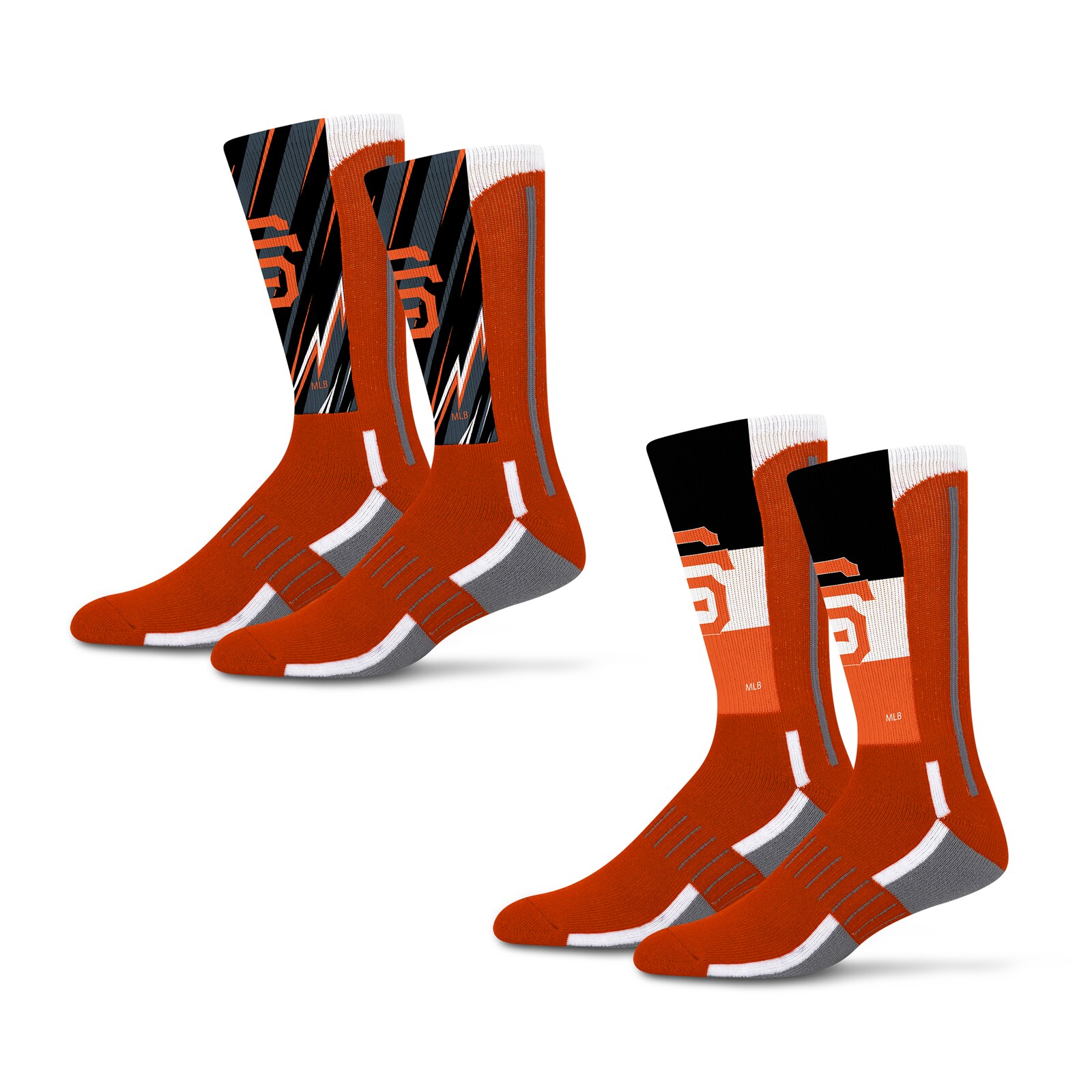 남녀공용 San Francisco Giants Starter Big Energy Neo 2팩 크루 양말 세트