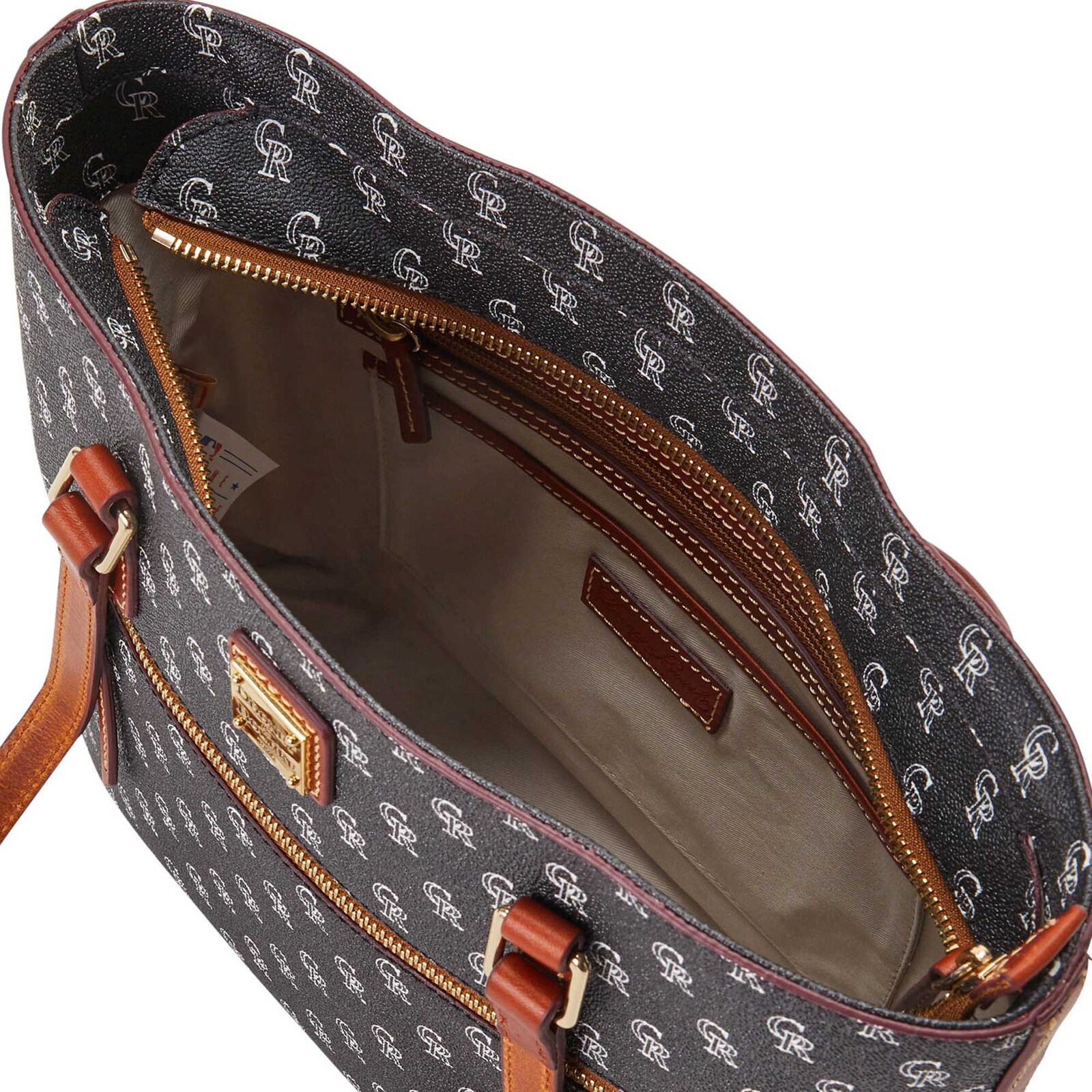 Colorado Rockies Dooney & Bourke Signature 쇼퍼 백 상세 이미지 4