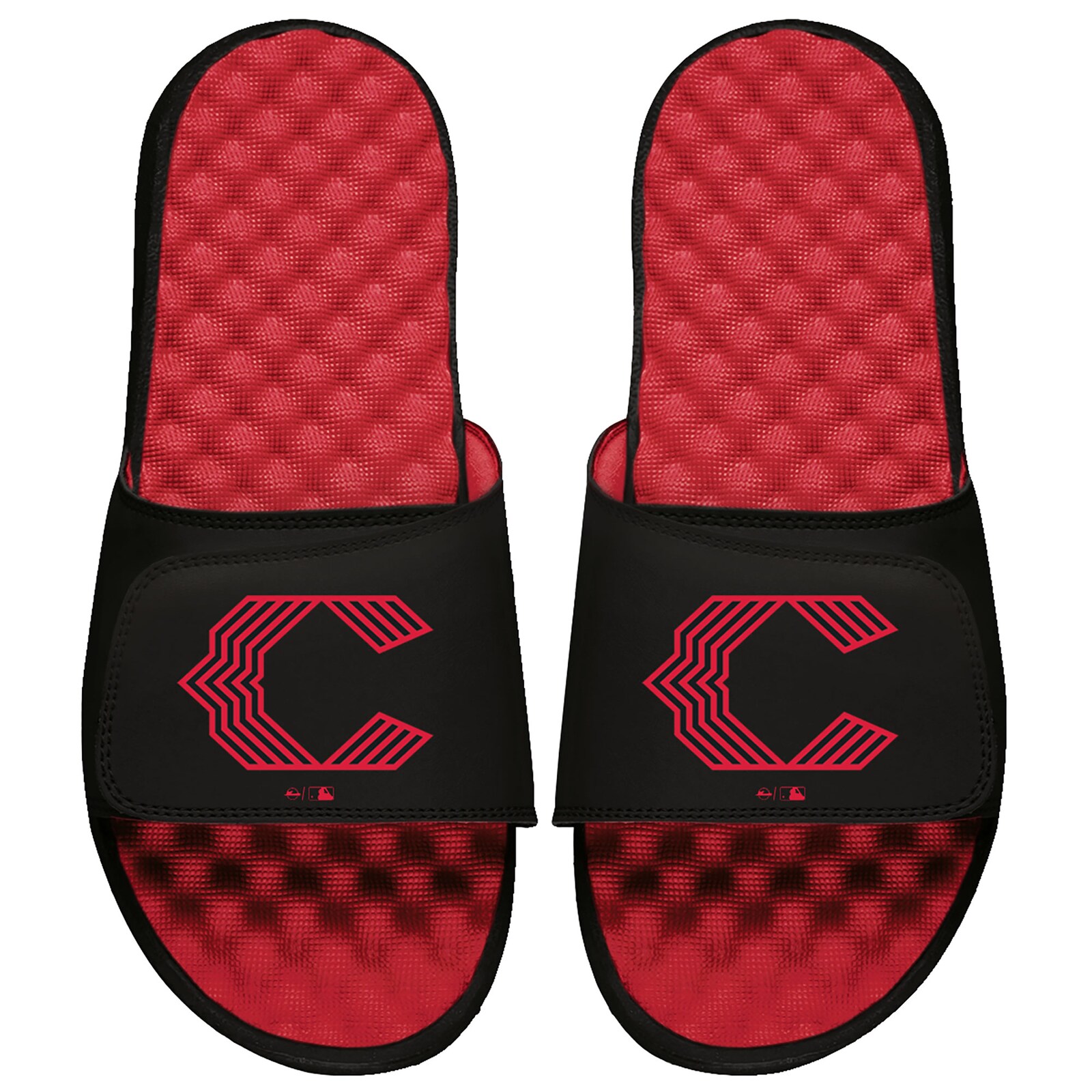 유소년용 Cincinnati Reds ISlide 블랙/레드 2023 City Connect 슬라이드 샌들
