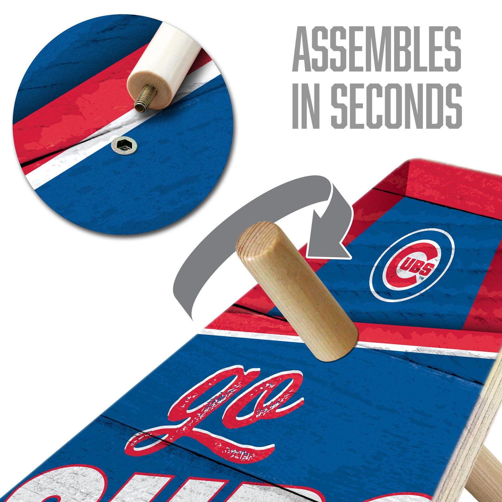 Chicago Cubs IDNA 20 x 23 링 백 게임 상세 이미지 5