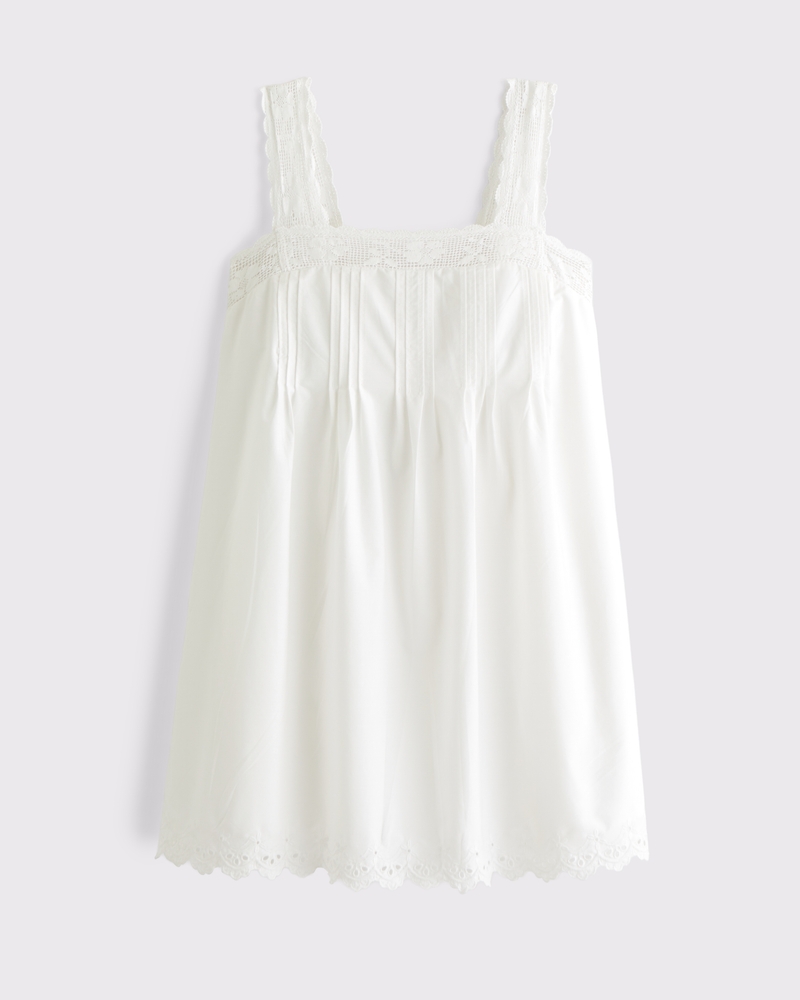 Lace-Trim Easy Mini Dress 상세 이미지 7