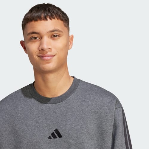Essentials 3-Stripes Fleece Sweatshirt 상세 이미지 5