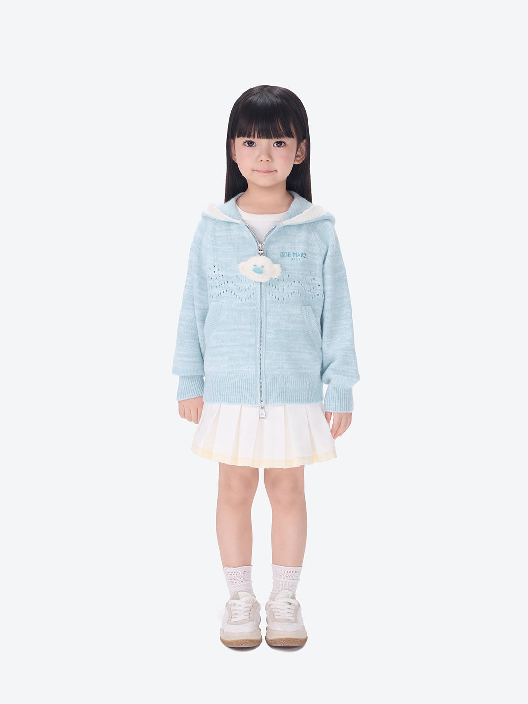 BabyBear 플리츠 원피스 화이트 상세 이미지 2