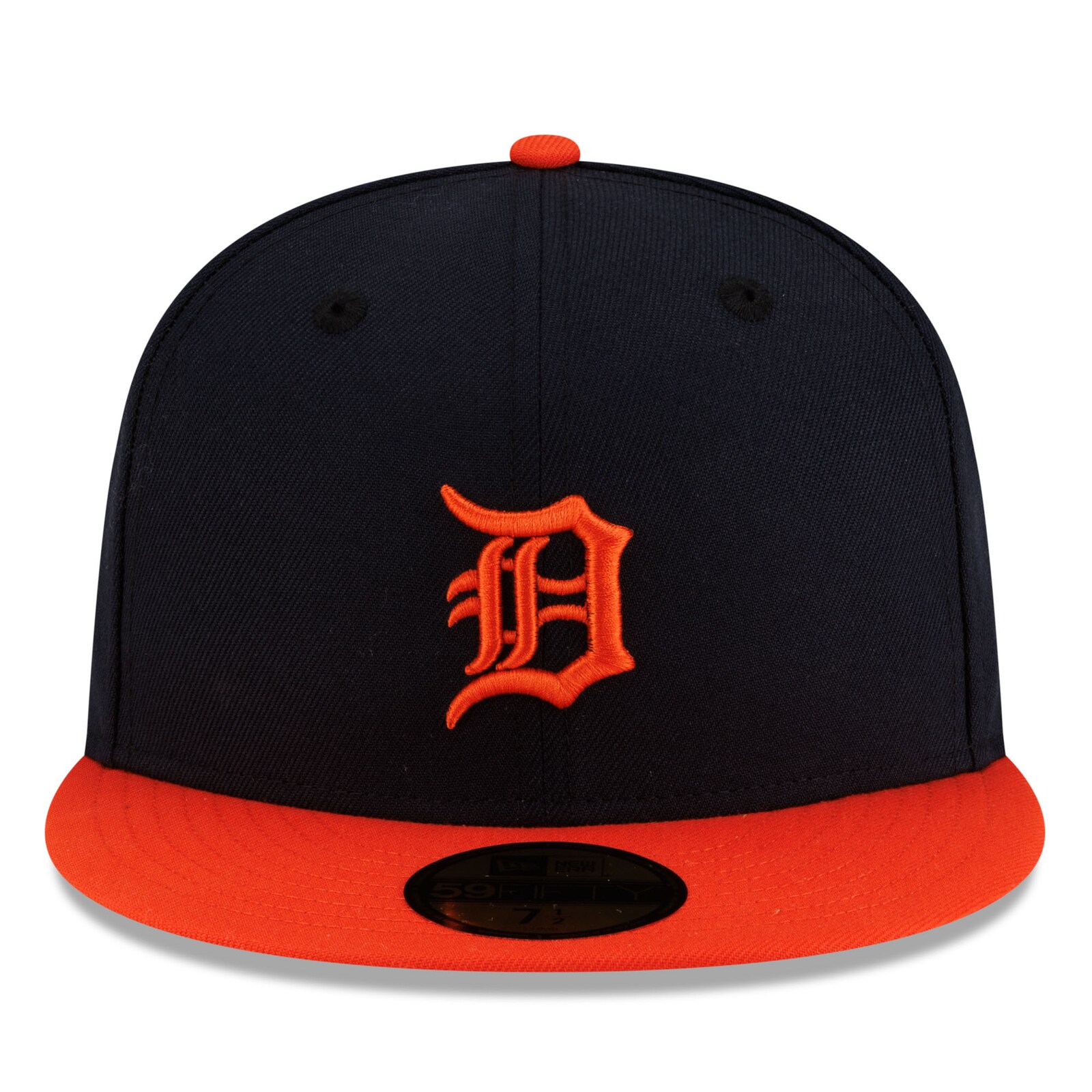 남성용 Detroit Tigers New Era 네이비/오렌지 얼터네이트 오센틱 컬렉션 59FIFTY 피티드 모자 상세 이미지 4