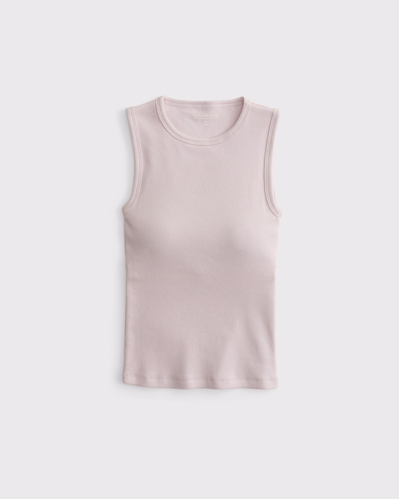Bra-Free Rib High-Neck Tank 상세 이미지 6