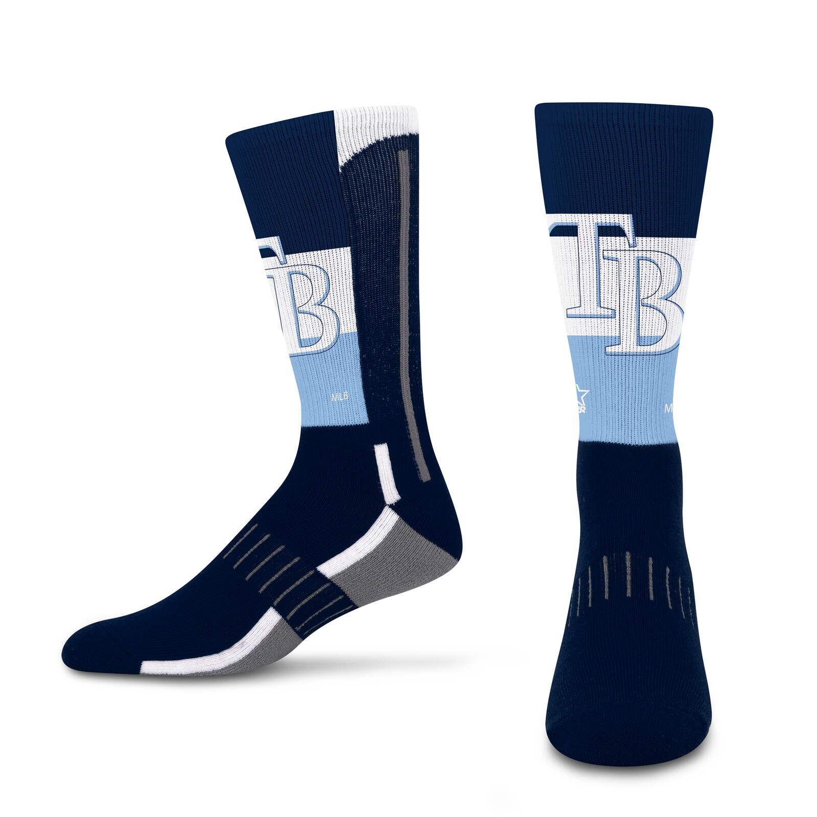 남녀공용 Tampa Bay Rays Starter 빅 에너지 네오 2팩 크루 양말 세트 상세 이미지 5
