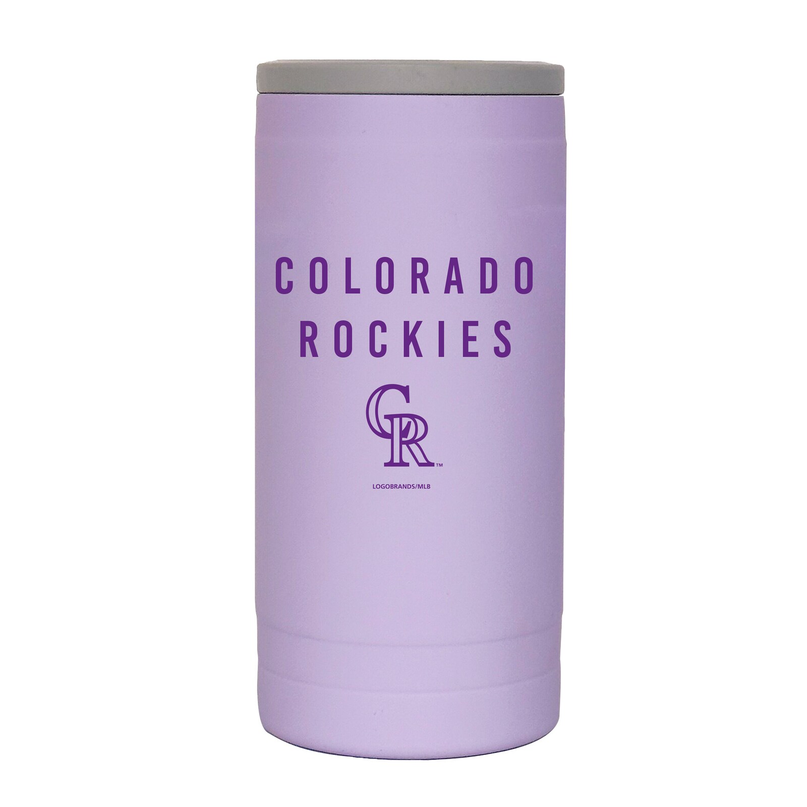 Colorado Rockies 12온스 라벤더 소프트 터치 슬림 쿨리