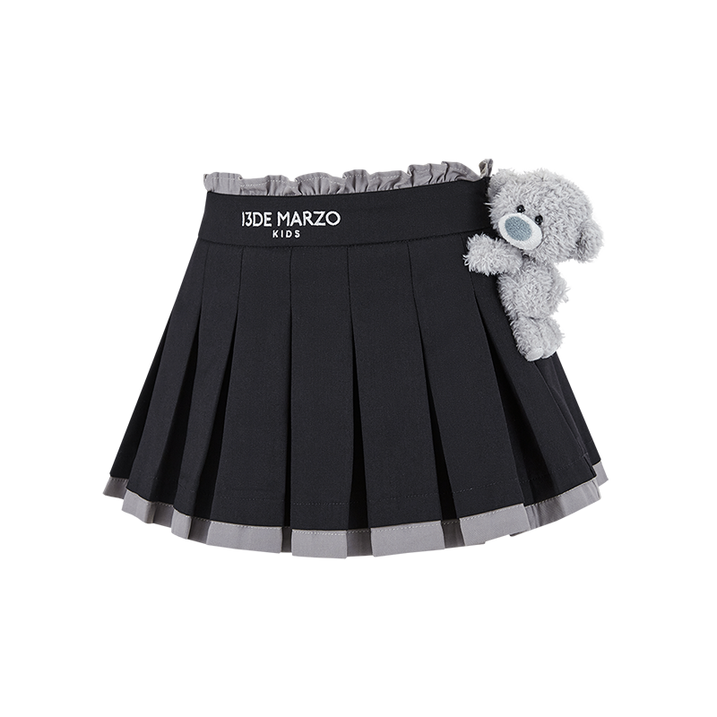 BabyBear 플리츠 원피스 블랙 상세 이미지 5