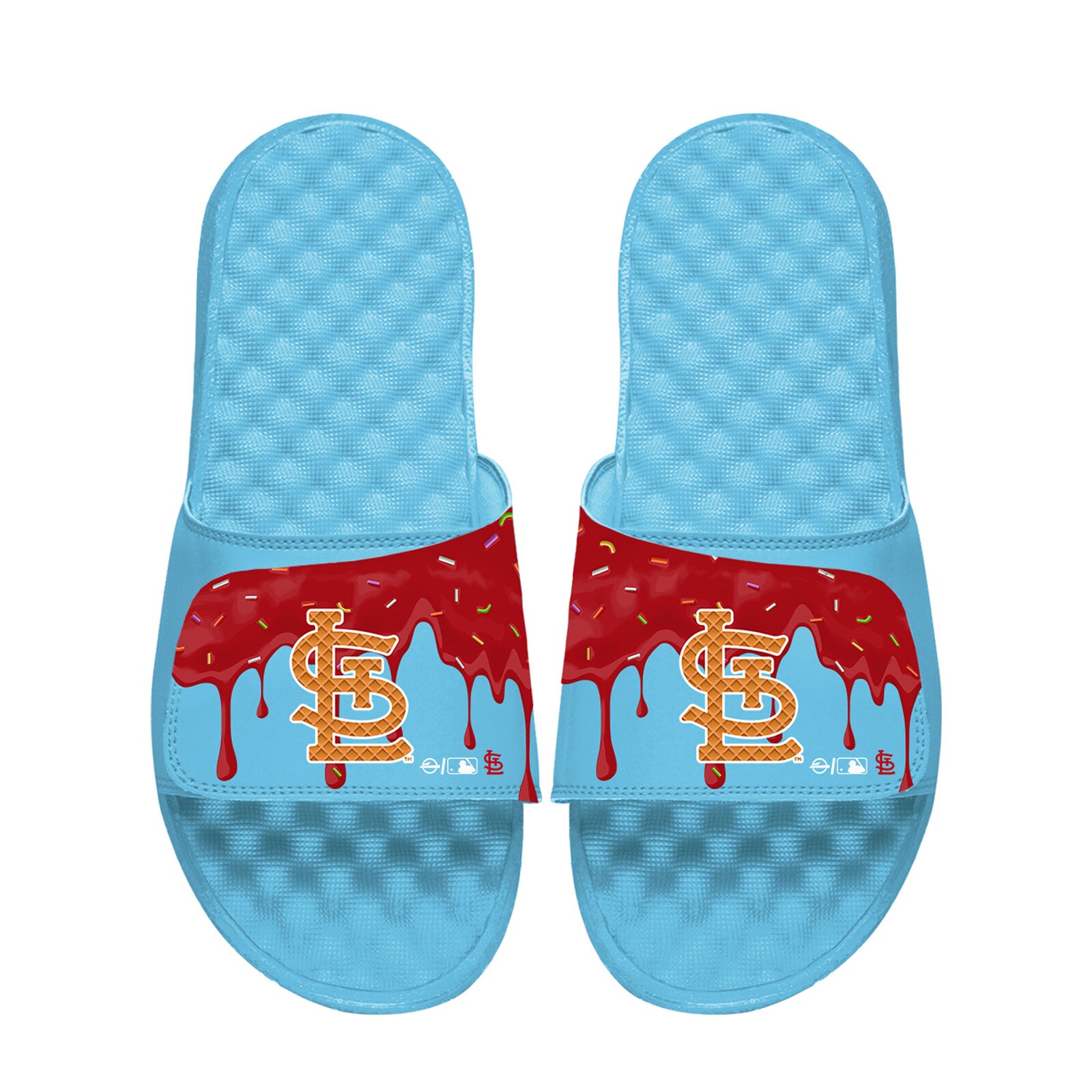 남녀공용 St. Louis Cardinals 아이스크림 드립 슬라이드 샌들