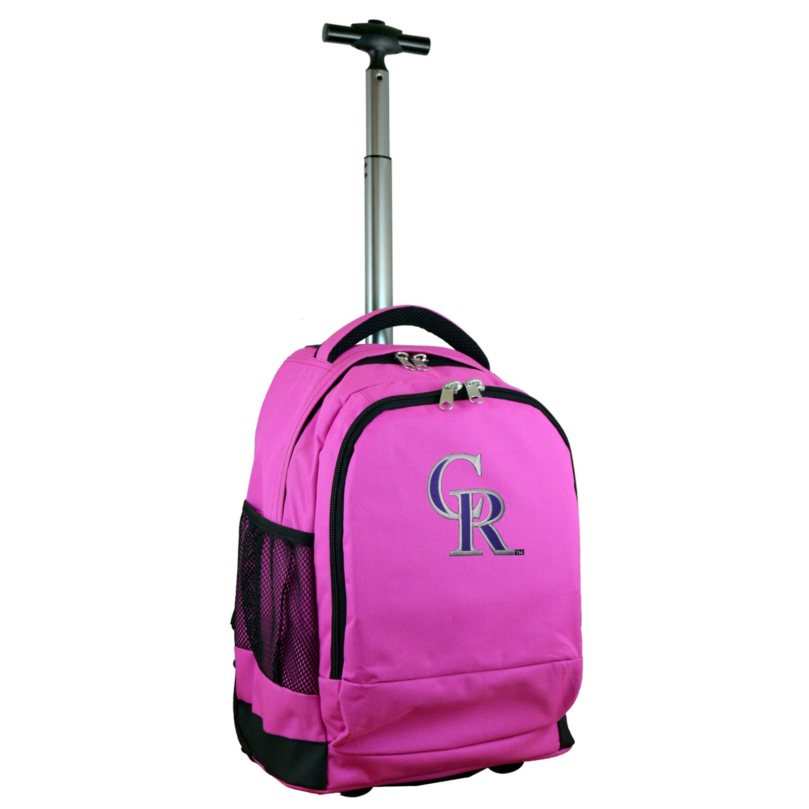 Colorado Rockies MOJO 핑크 19인치 프리미엄 바퀴형 백팩 상세 이미지 2