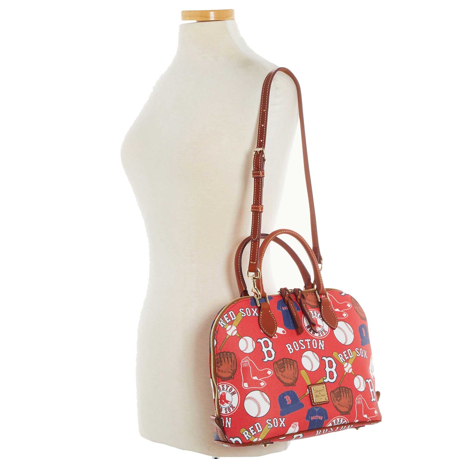 Boston Red Sox Dooney & Bourke Game Day Zip Zip 새첼 상세 이미지 5