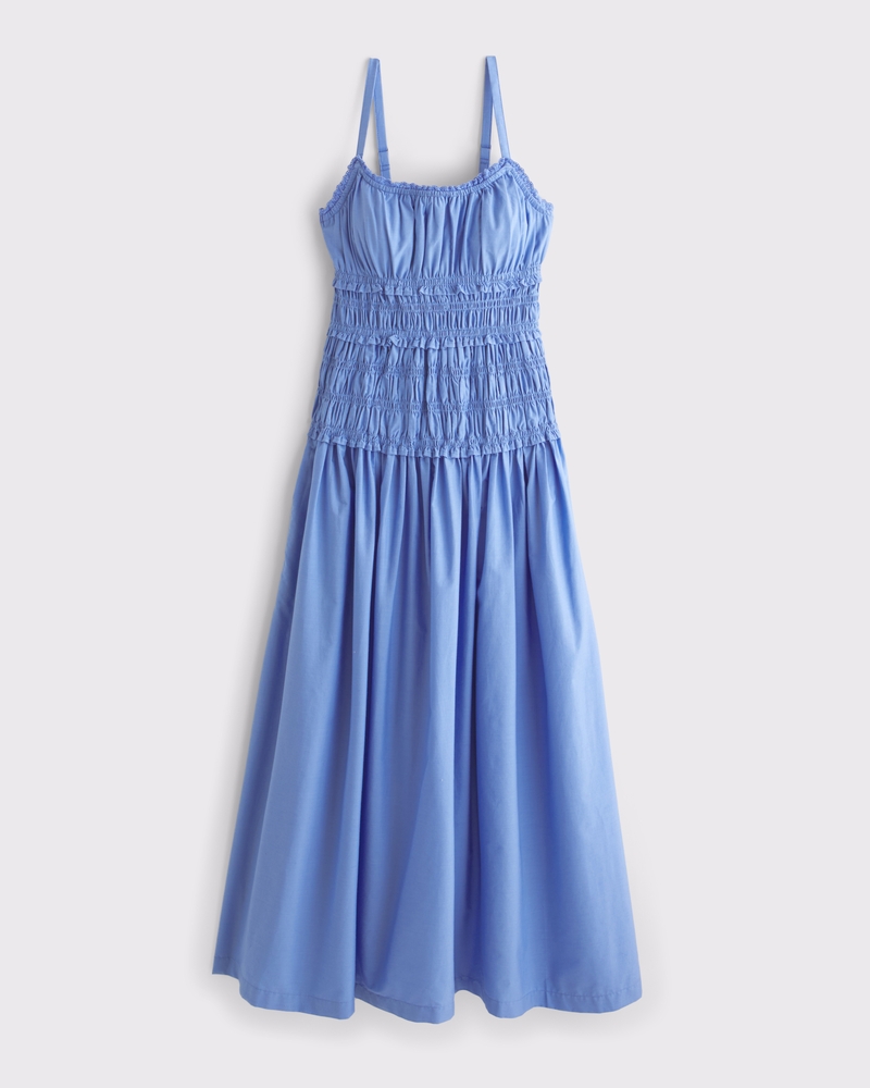 Bra-Free Smocked Drop-Waist Maxi Dress 상세 이미지 5