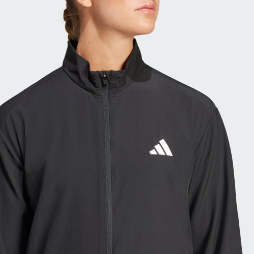 Train Essentials 3-Stripes Woven Warm-Up Jacket 상세 이미지 5
