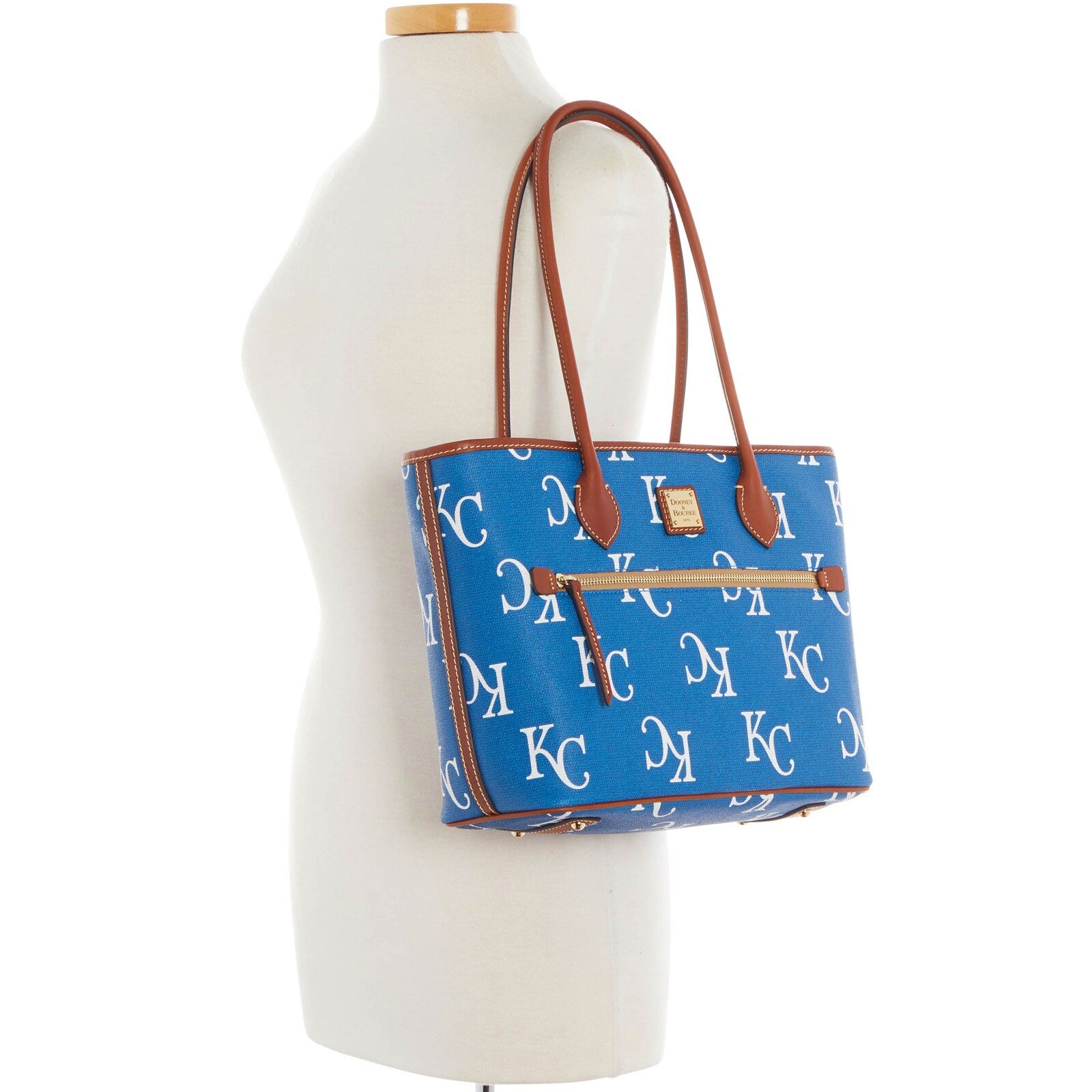 Kansas City Royals Dooney & Bourke 스포티 모노그램 토트백 상세 이미지 5