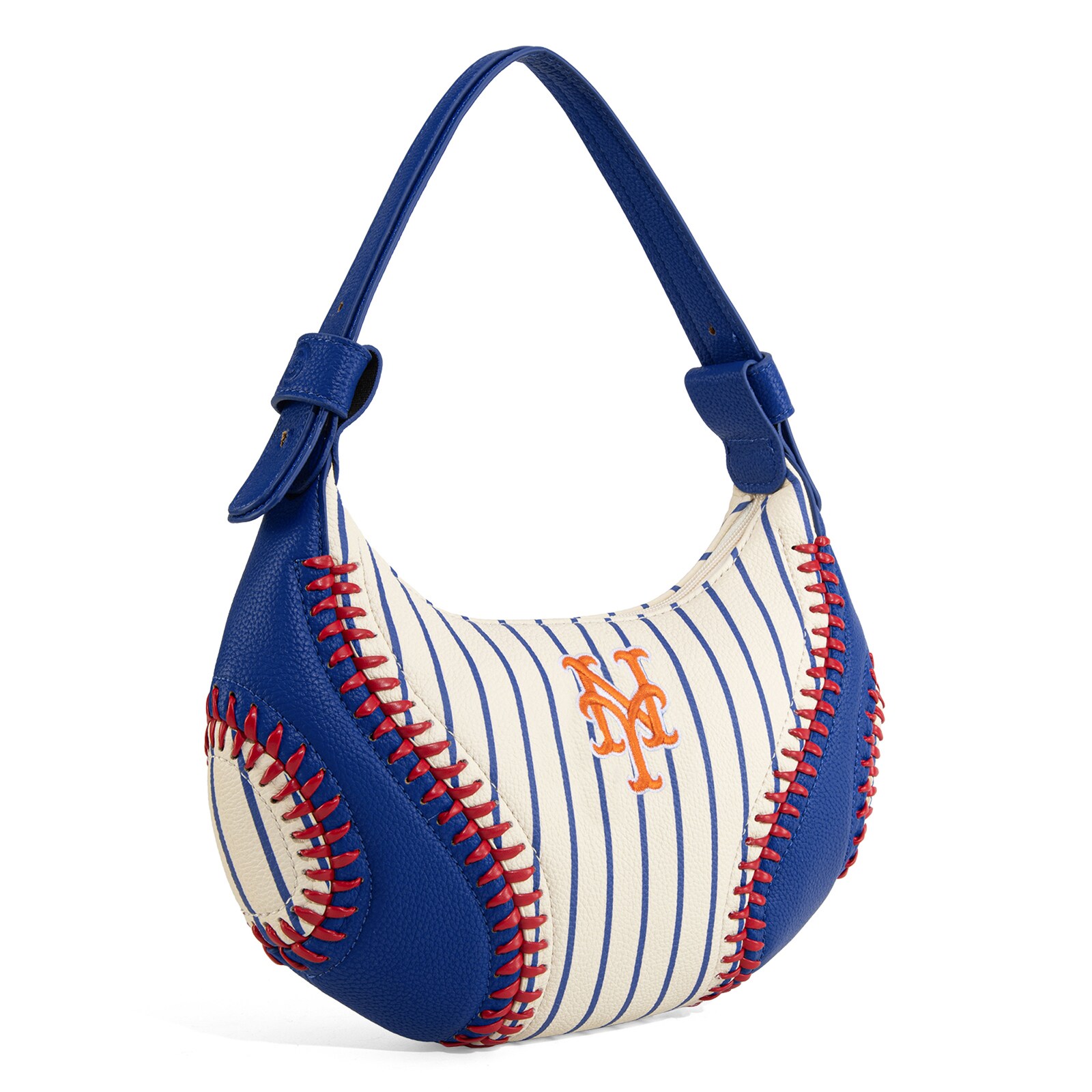 New York Mets Montana West 화이트 숄더 호보백