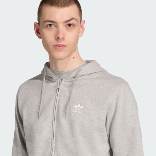 Trefoil Essentials Full-Zip Hoodie 상세 이미지 6