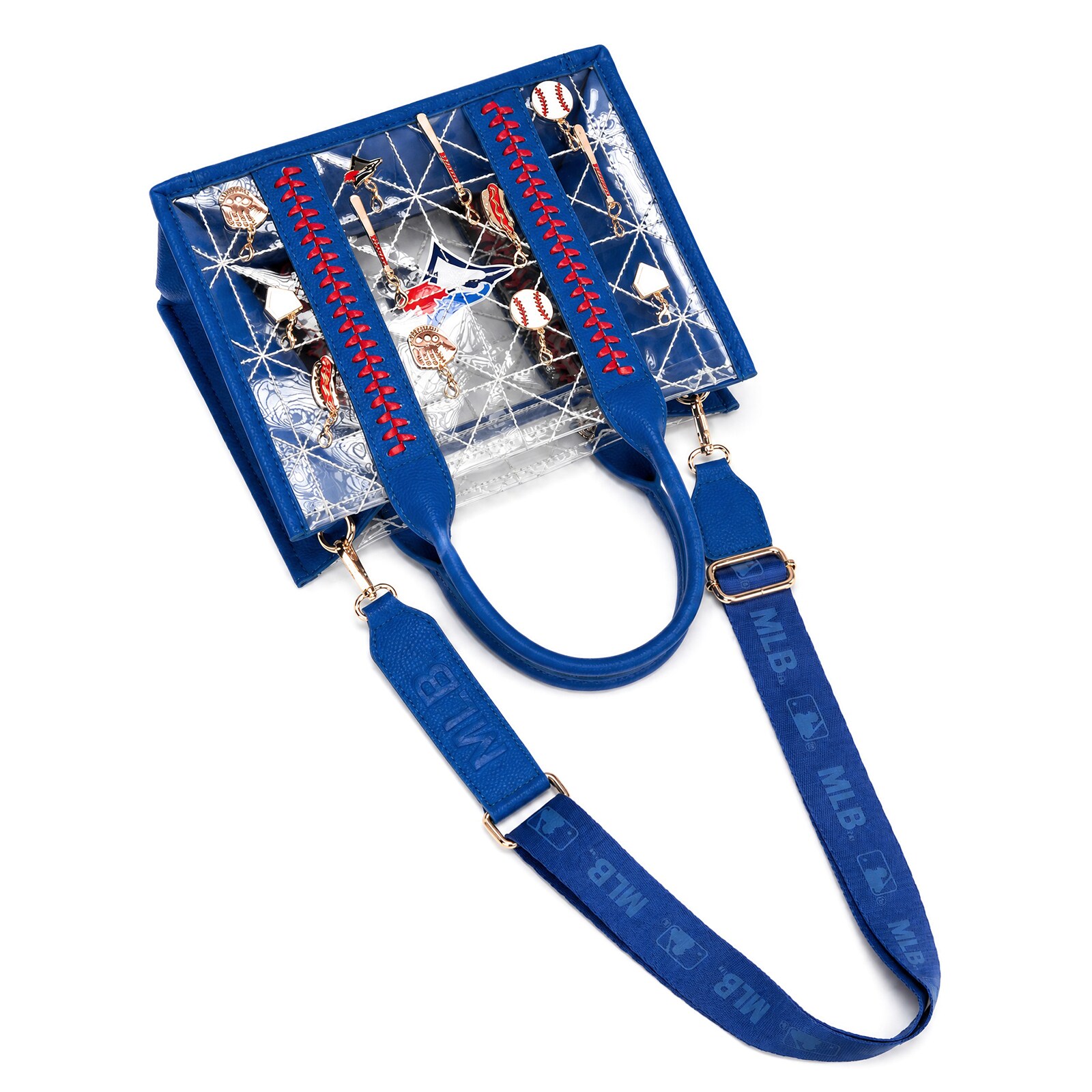 Toronto Blue Jays Montana West 참장식 휩스티치 토트백 상세 이미지 9