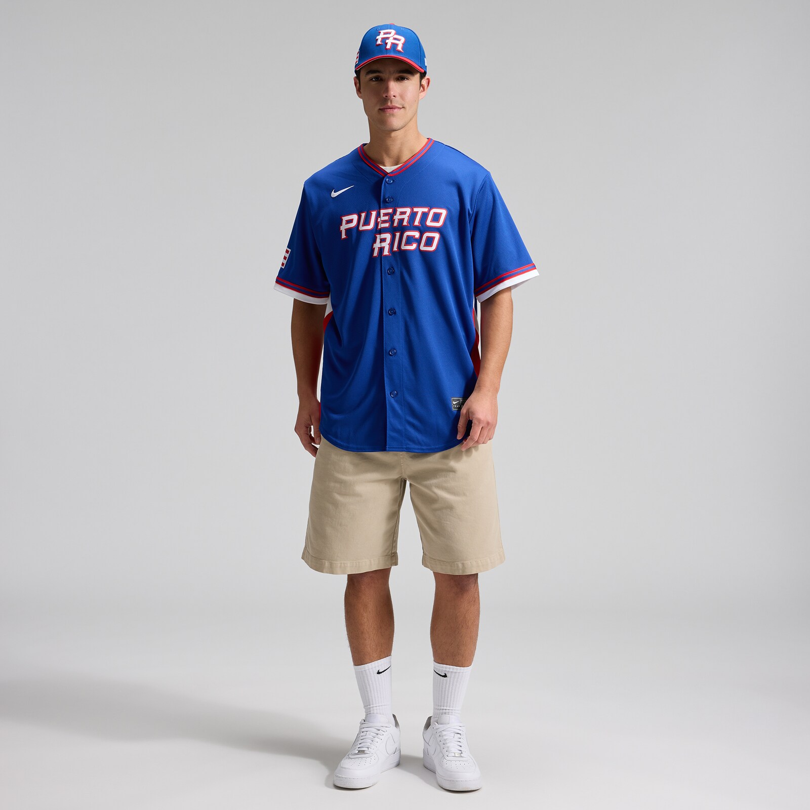 남성용 푸에르토리코 베이스볼 New Era 블루/레드 2026 월드 베이스볼 클래식 59FIFTY 피티드 모자 상세 이미지 9