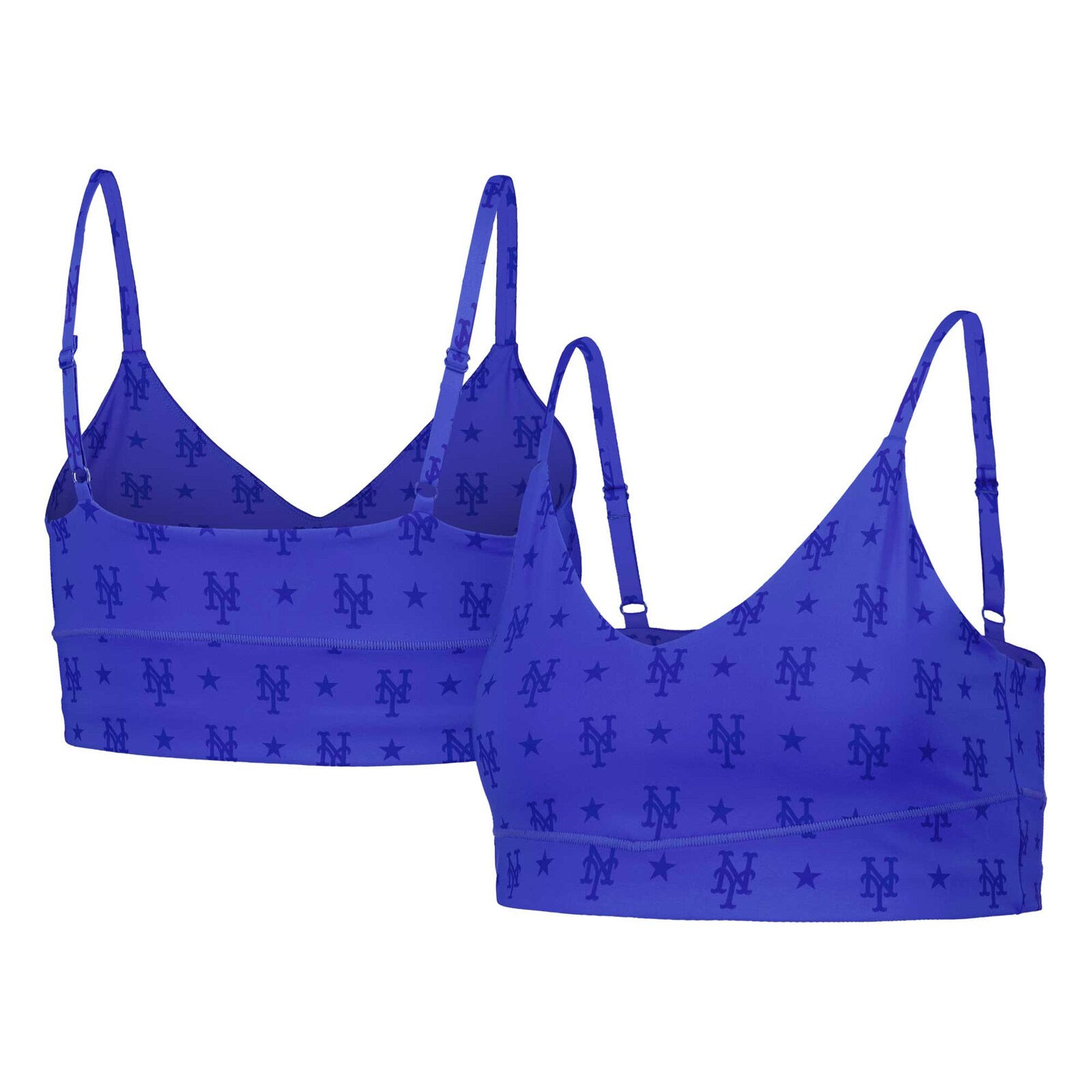 여성용 New York Mets Terez 로열 액티브 브라 상세 이미지 2
