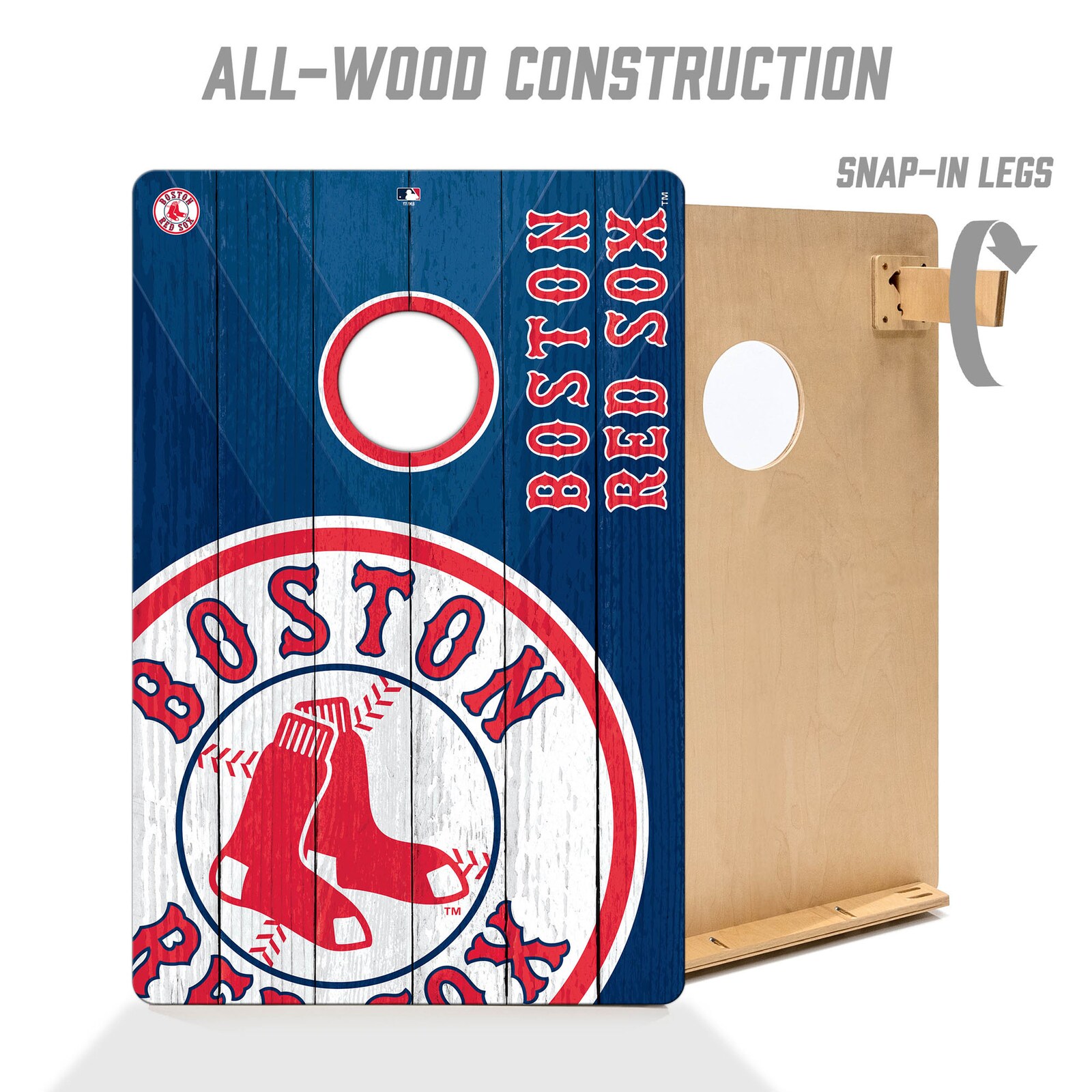Boston Red Sox IDNA 2' x 3' 코른홀 게임(가방 포함) 상세 이미지 4