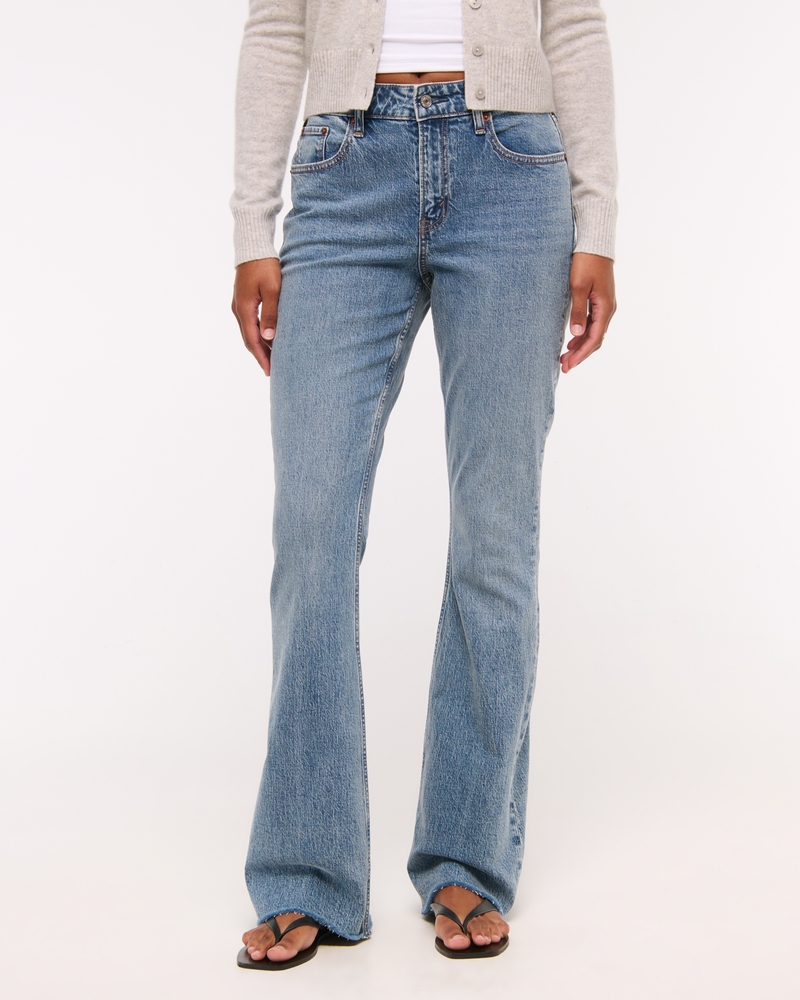 Curve Love Mid Rise Bootcut Frayed Hem Jean 상세 이미지 3