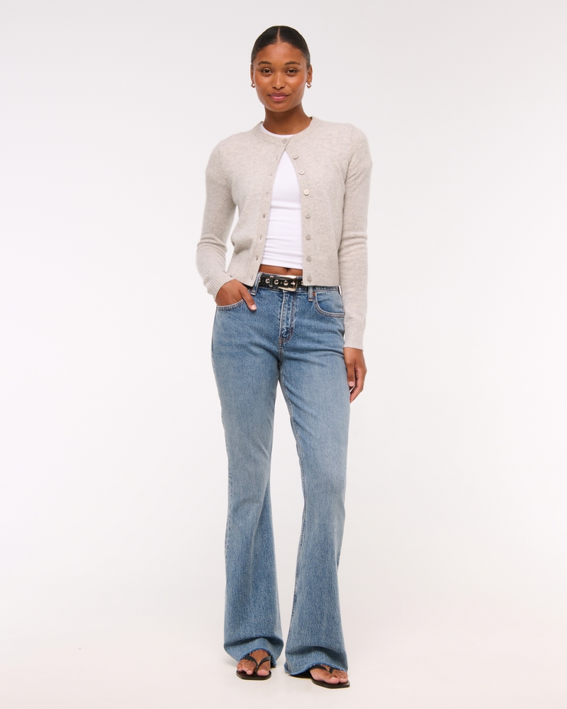 Curve Love Mid Rise Bootcut Frayed Hem Jean 상세 이미지 2