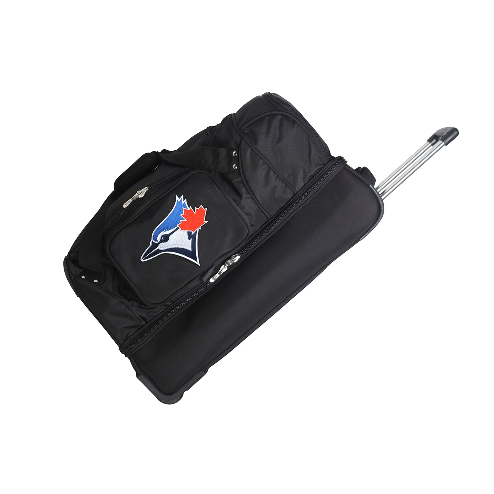 Toronto Blue Jays MOJO 블랙 27인치 2륜 드롭 바텀 롤링 더플백 상세 이미지 2