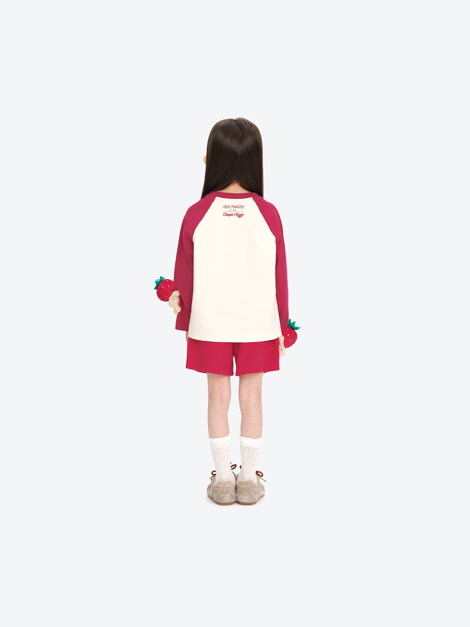 BabyBear 롤리팝 라글란 긴팔 티셔츠 레드 상세 이미지 4