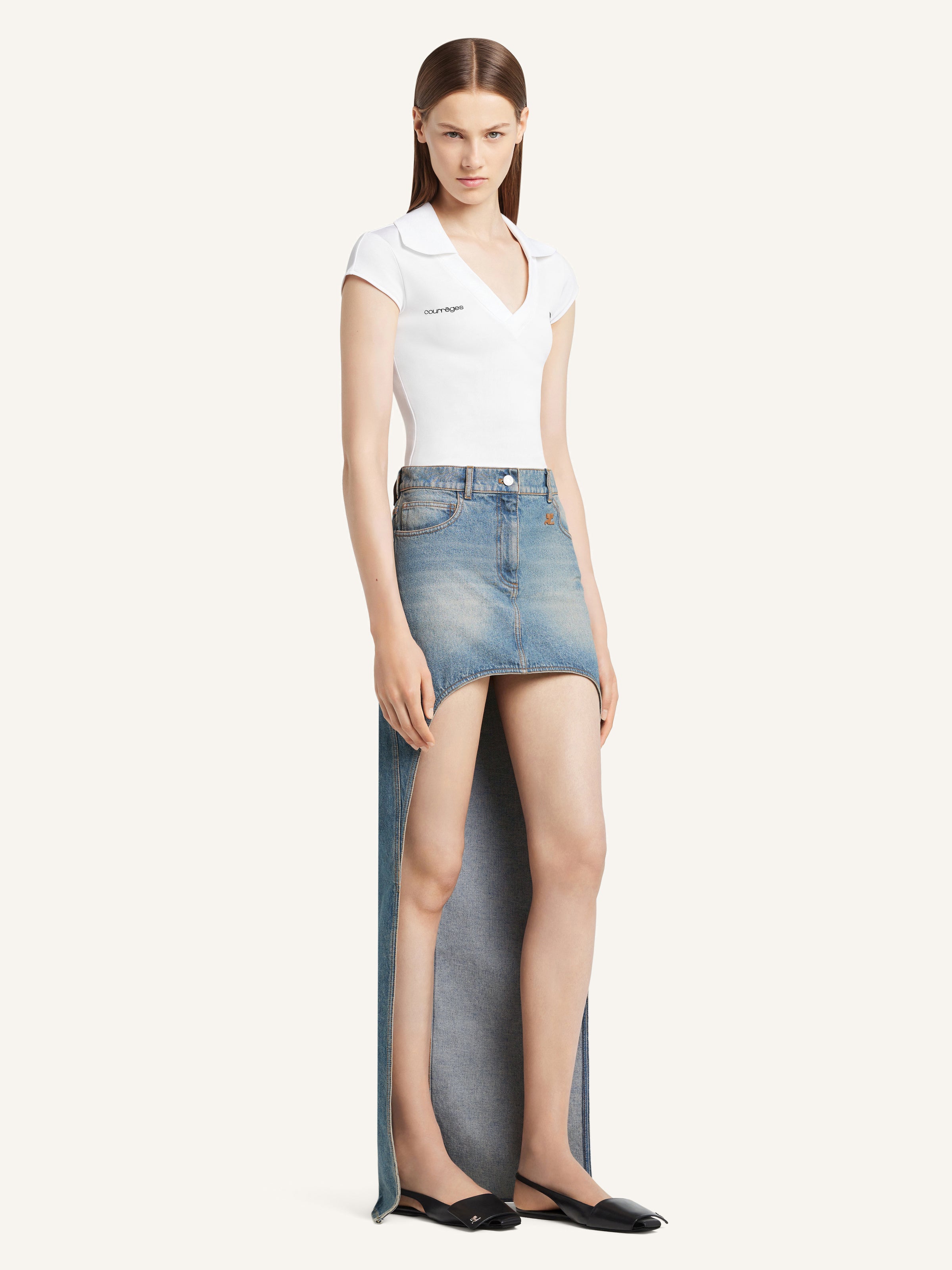 스포츠 크롭 폴로 상세 이미지 3