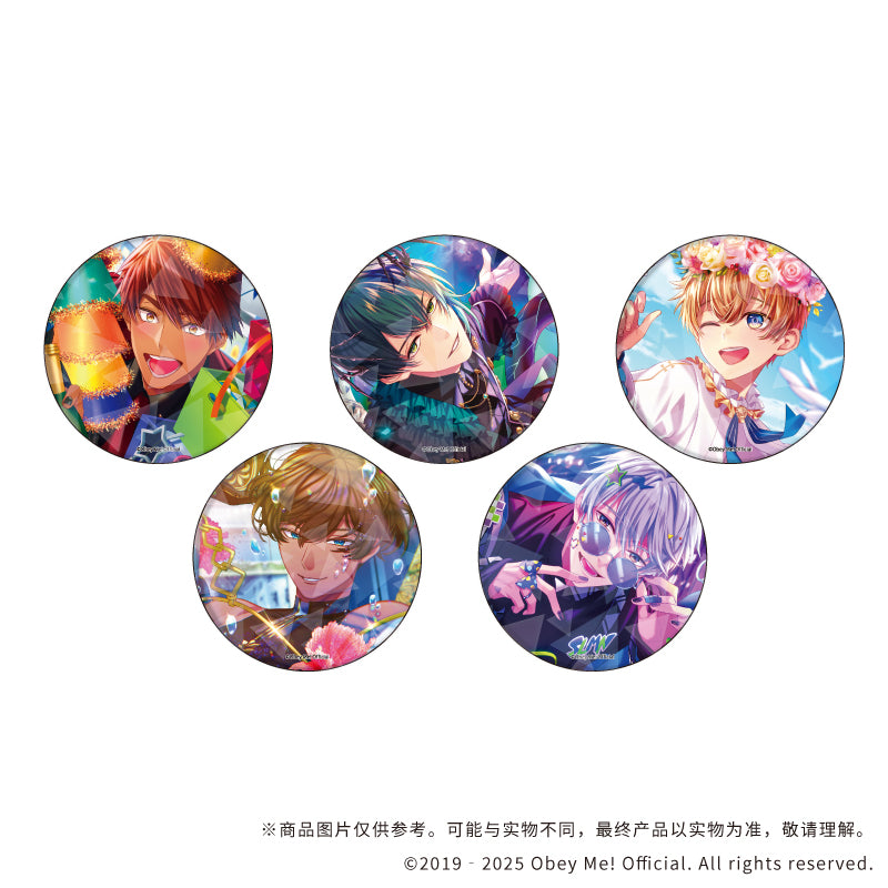 (1BOX=5)(굿즈 - 배지) 홀로그램 캔배지 (65mm) Obey Me! 06 (공식 일러스트)