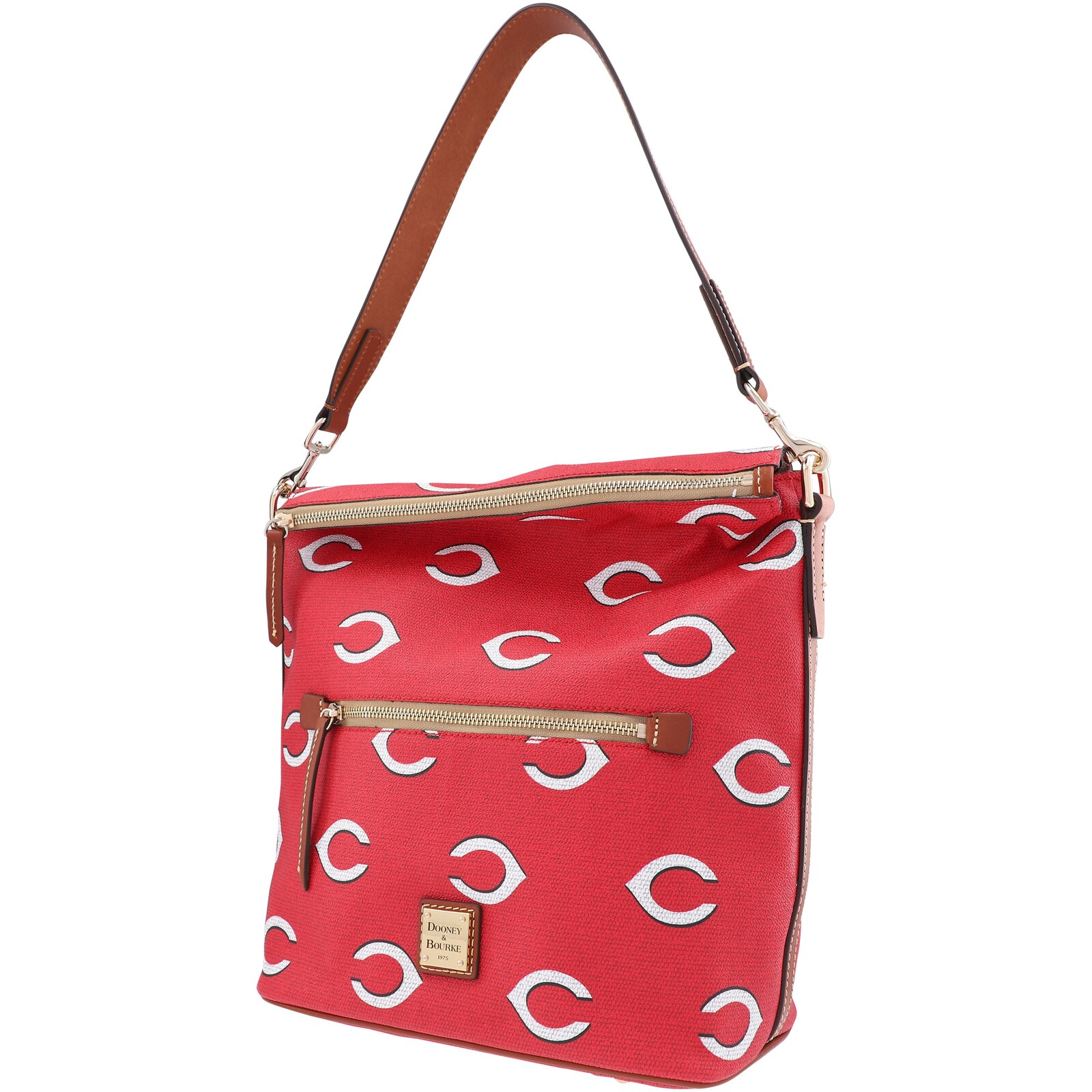 Cincinnati Reds Dooney & Bourke 스포티 모노그램 라지 가방 상세 이미지 3