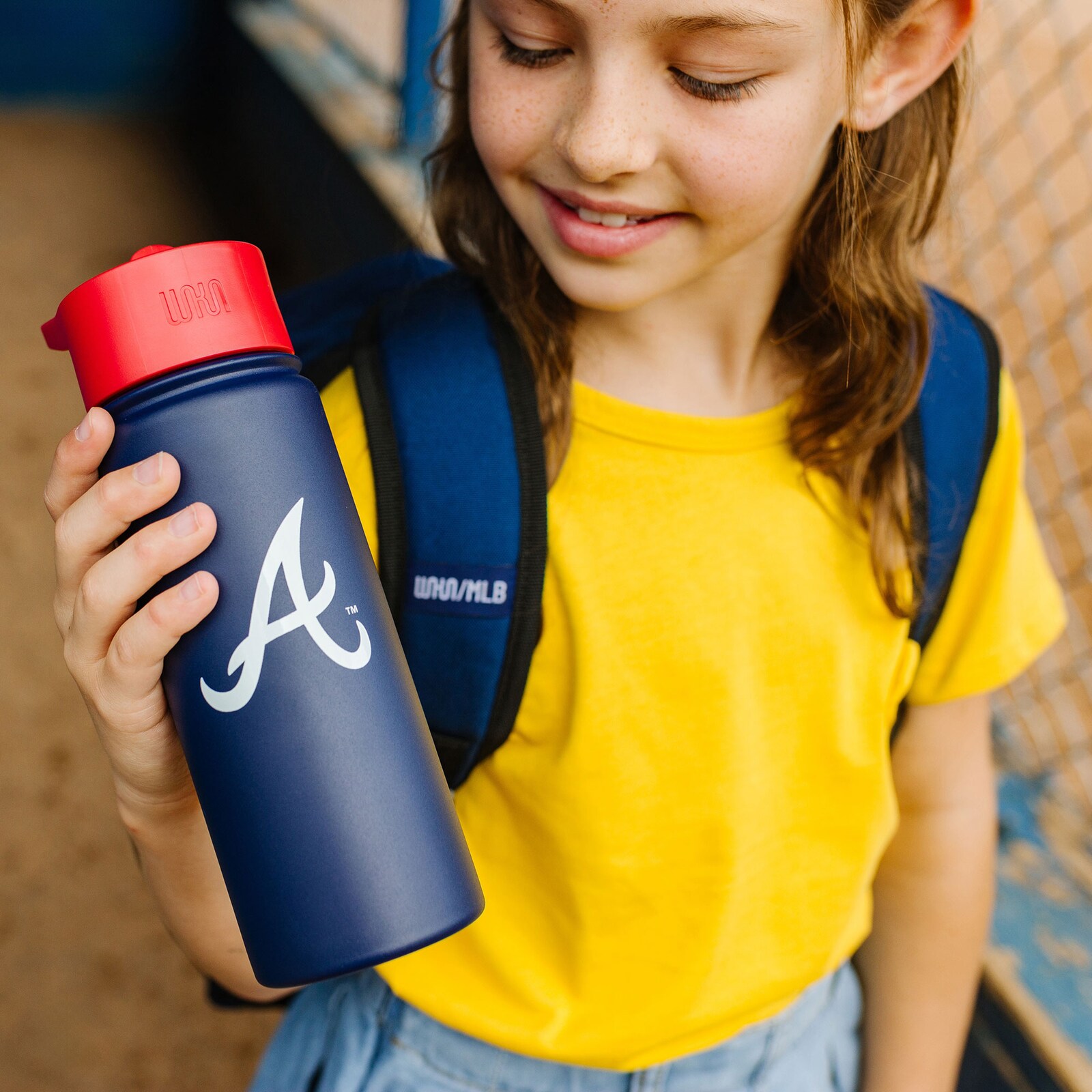 Atlanta Braves Wildkin 18oz. 물병 & 런치박스 세트 상세 이미지 9