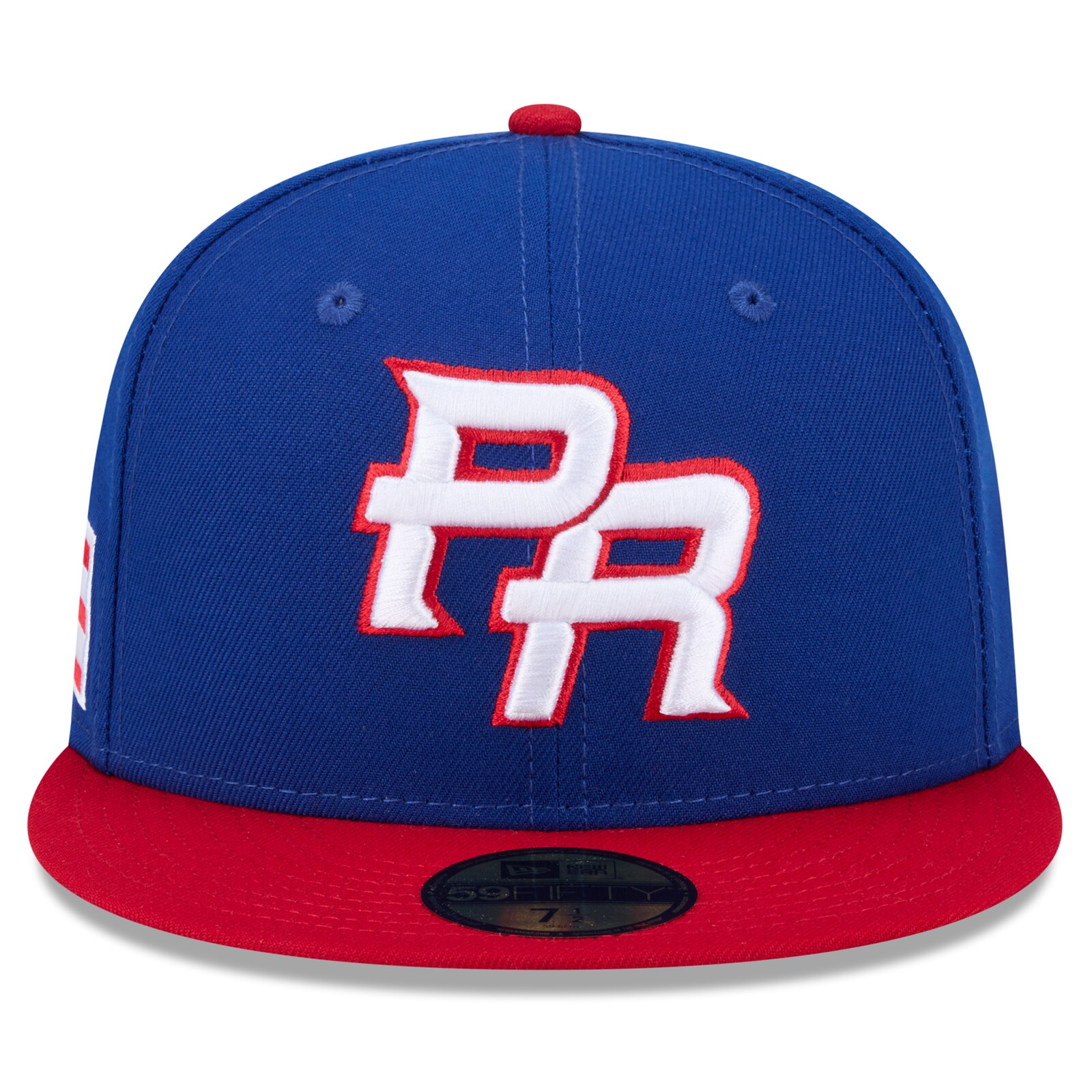 남성용 푸에르토리코 베이스볼 New Era 블루/레드 2026 월드 베이스볼 클래식 59FIFTY 피티드 모자 상세 이미지 3