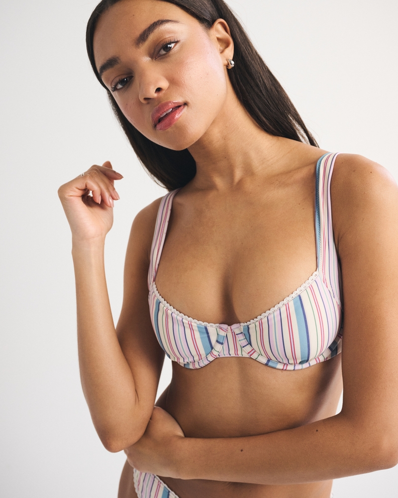 Reversible Wide Strap Underwire Bikini Top 상세 이미지 5